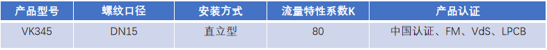 FM認(rèn)證viking 威景直立噴頭VK345