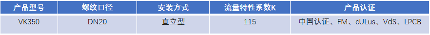 FM認證viking 威景直立噴頭VK350