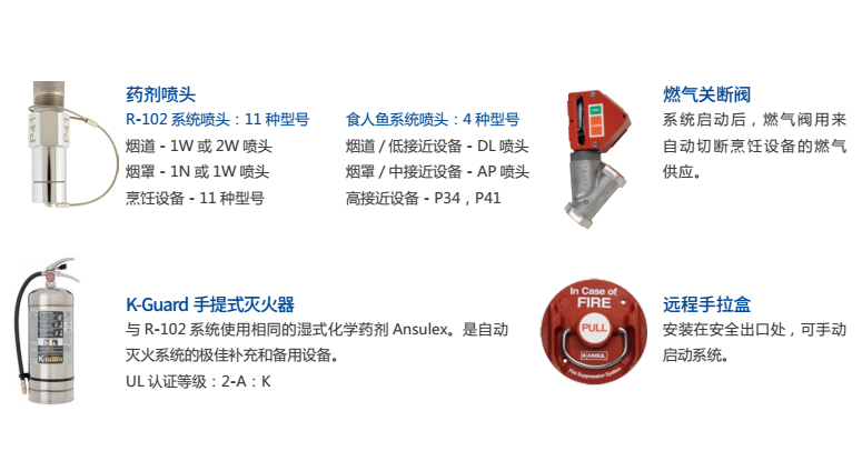 美國ANSUL食人魚廚房滅火系統(tǒng)